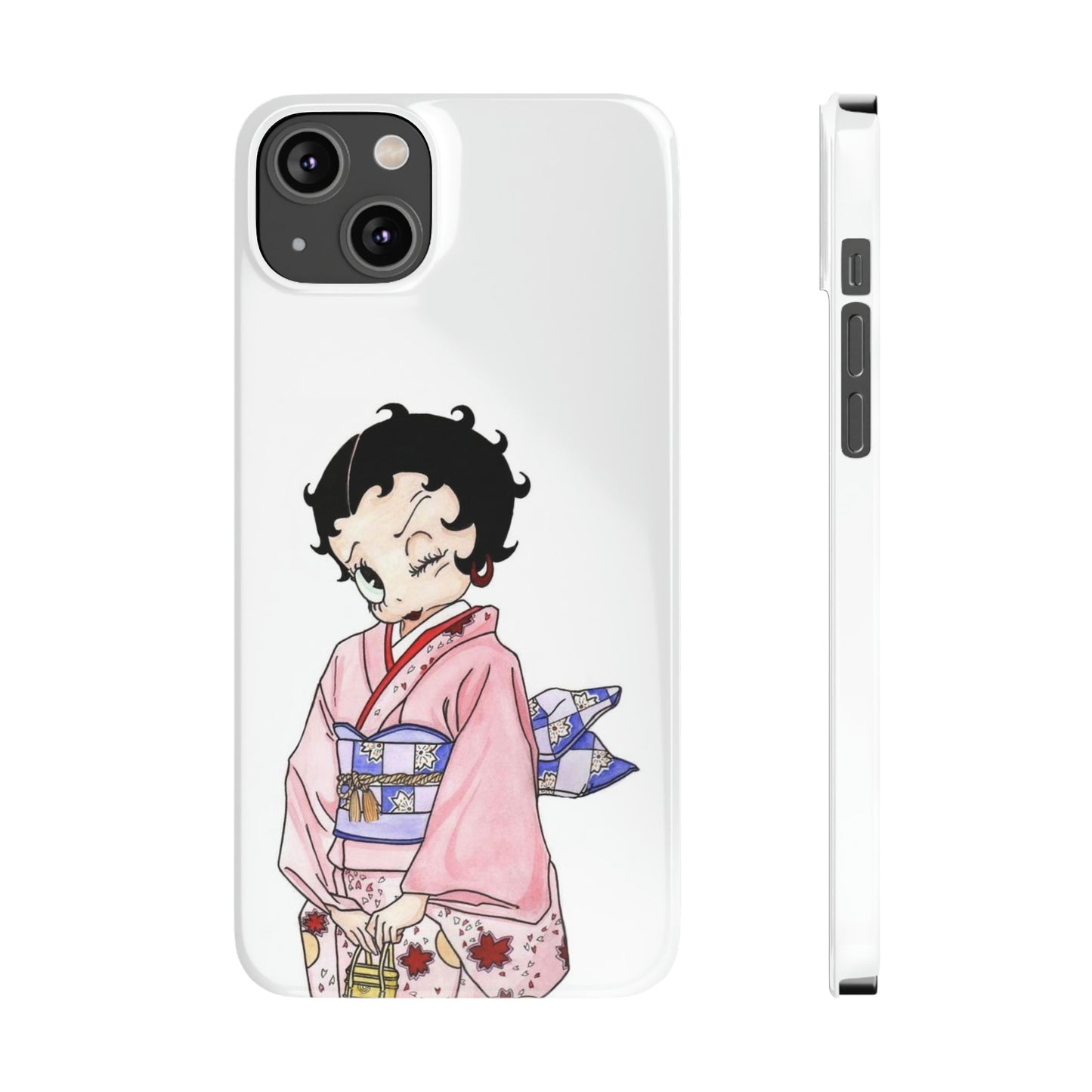 Betty Boop Geisha Japanese iPhone Case (14 & 15 Models)