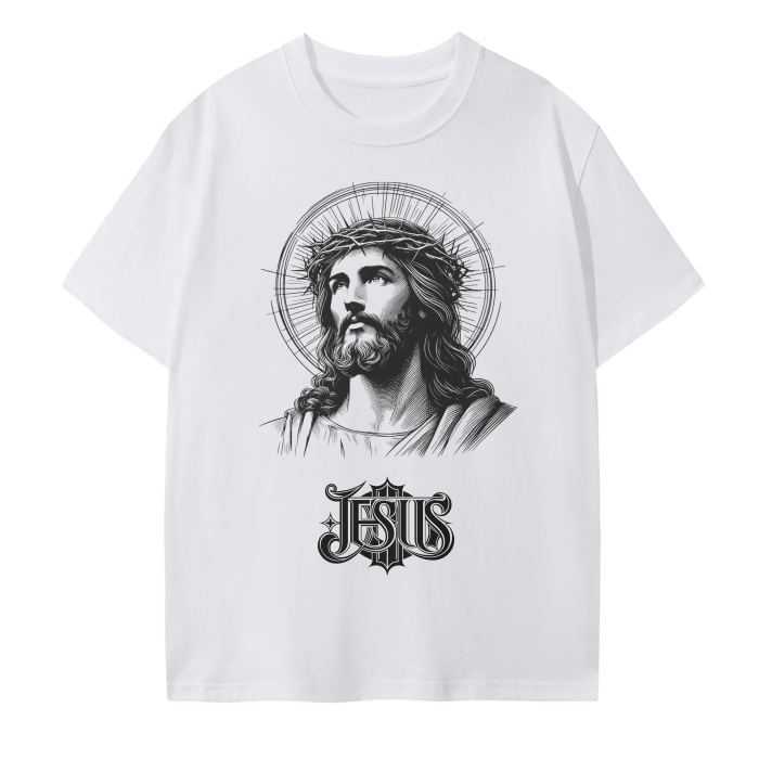 Jesus Barbed Crown Graphic Tee