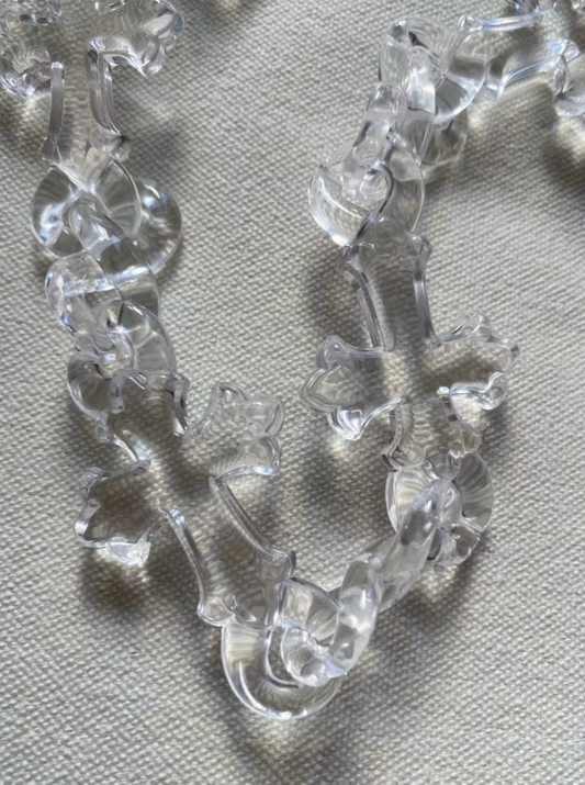 Infinity Cross Acrylic Transparent Necklace Chain