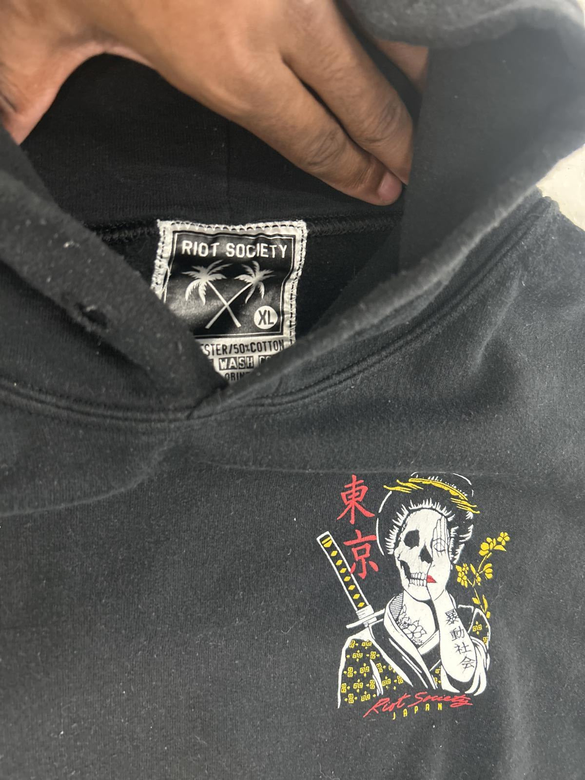 Riot Society Tokyo Hooded Sweatshirt - XL