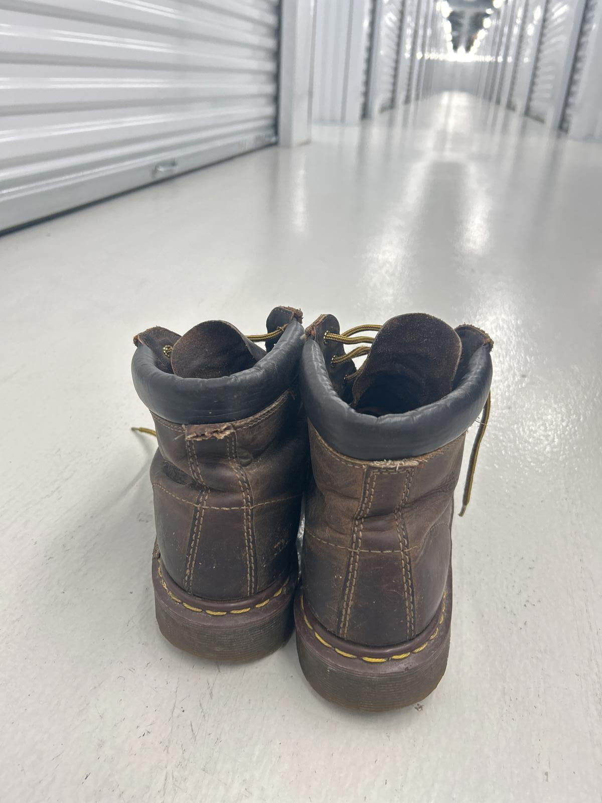 Dr. Marten's Sturdy Brown Leather Work Combat Boots