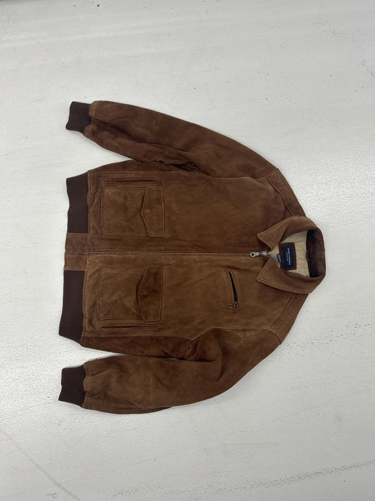 Stylish Brown Suede Leather Jacket for Men