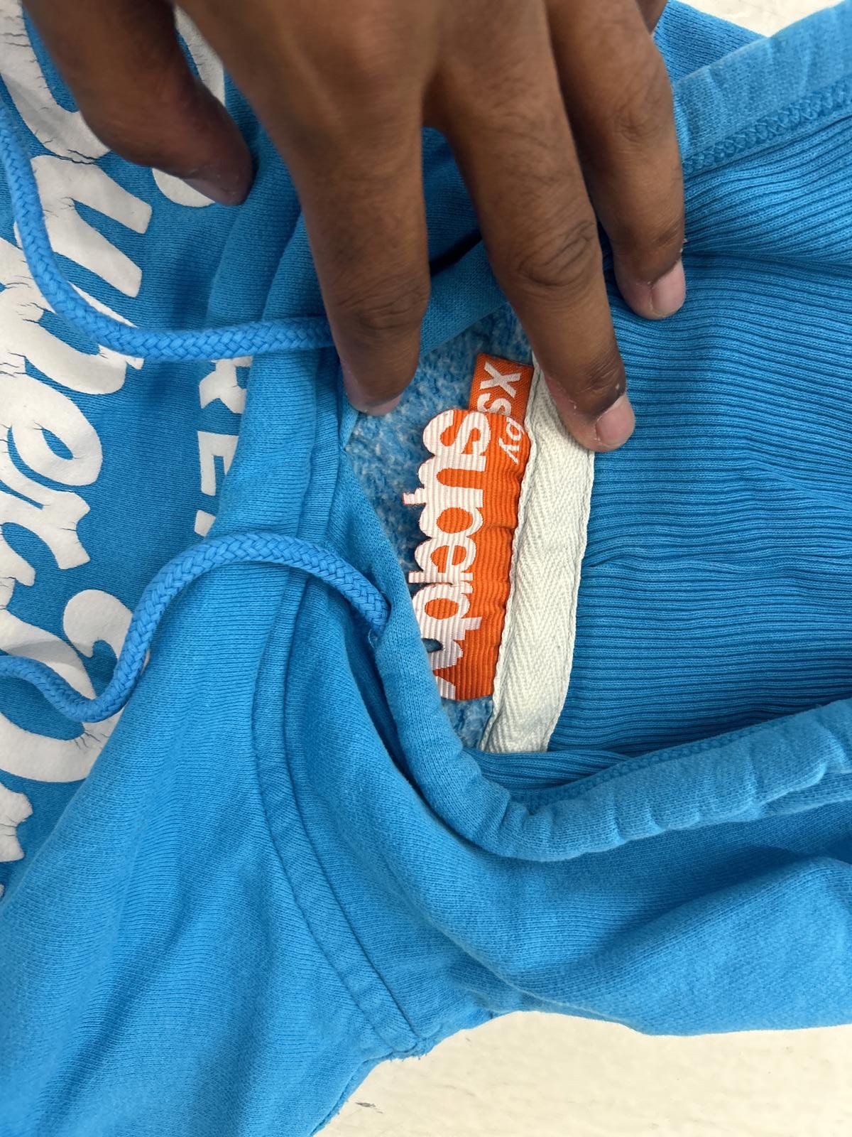 Superdry Real Hoodie - Vibrant Blue