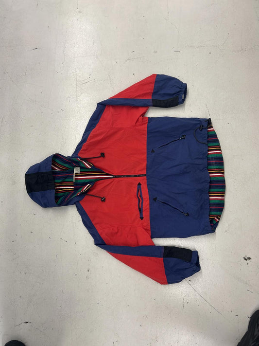 Vintage River Test Color Block Windbreaker Jacket