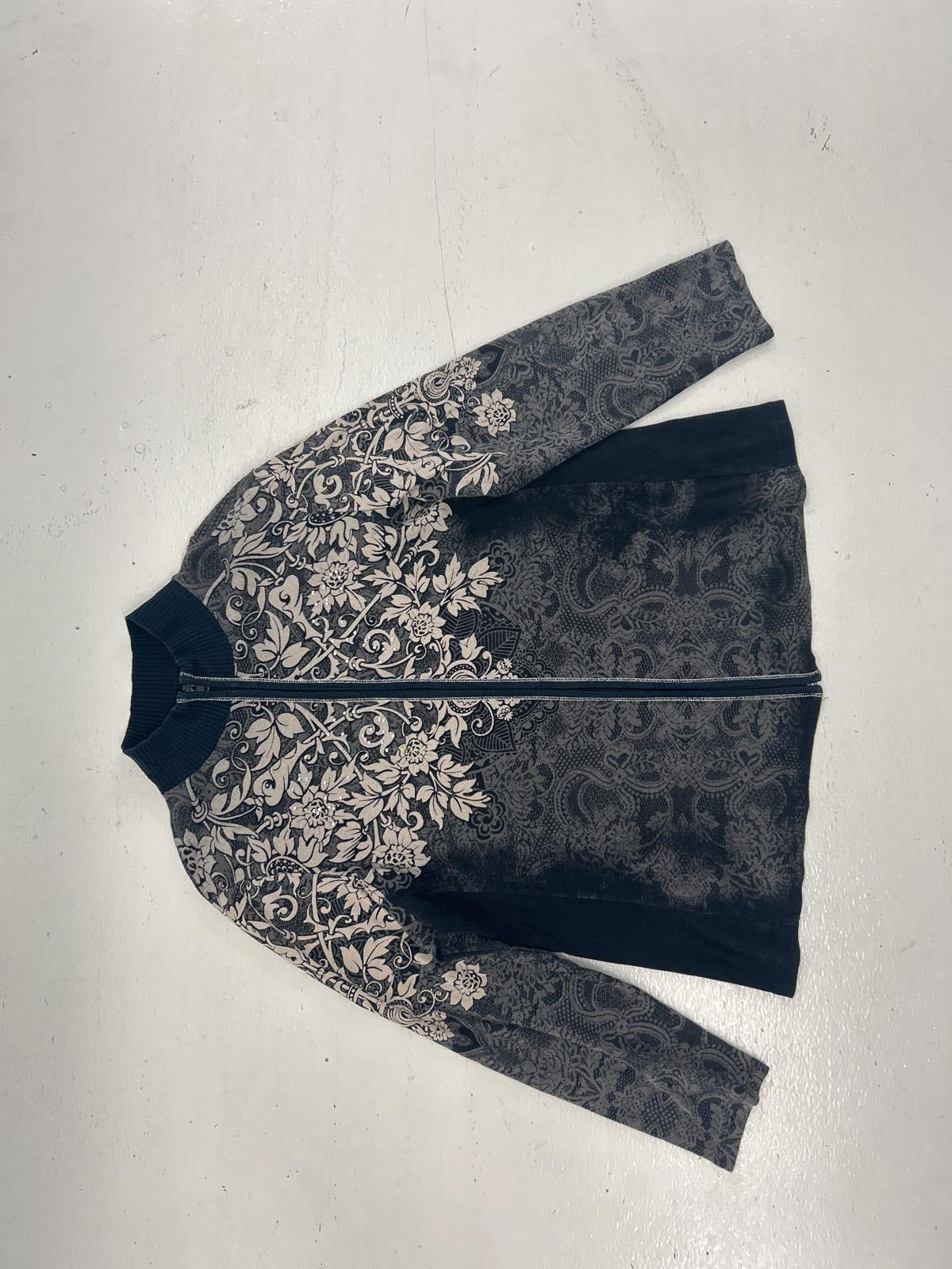 Vanilla Sugar Y2K Embellished Floral Black Jacket