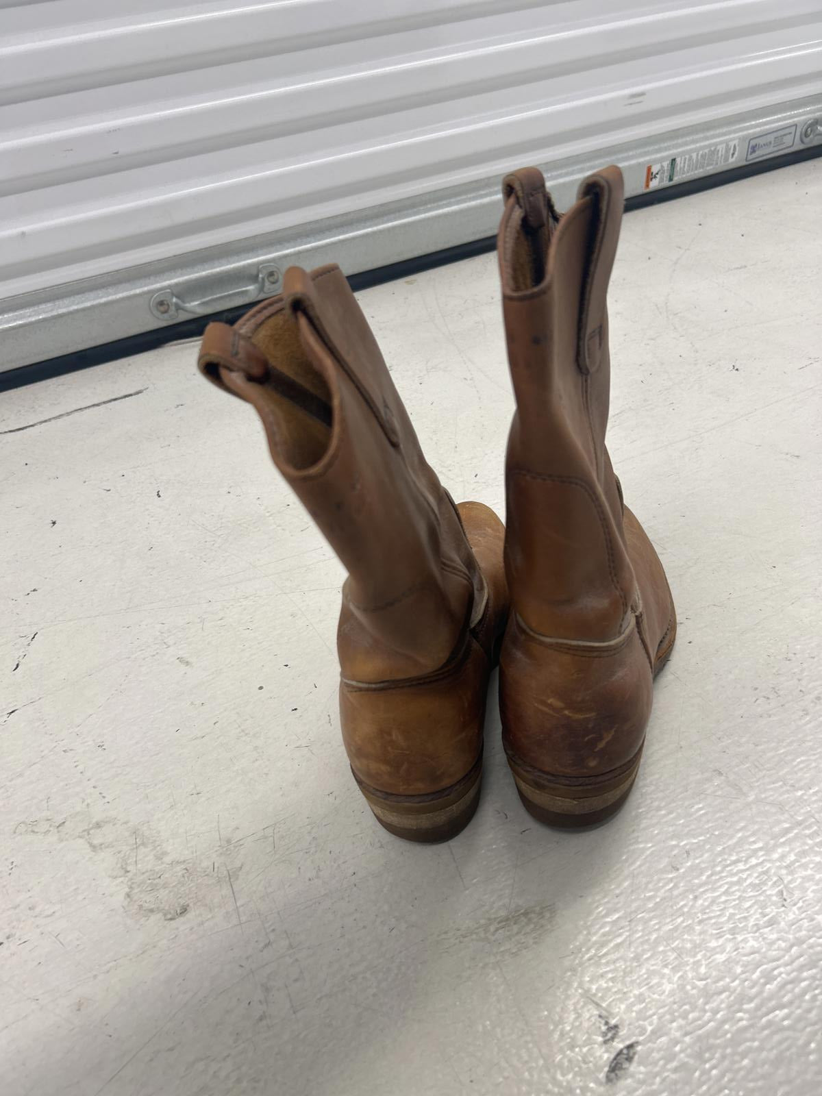 Vintage Red Wing Pecos Brown Leather Cowboy Boots