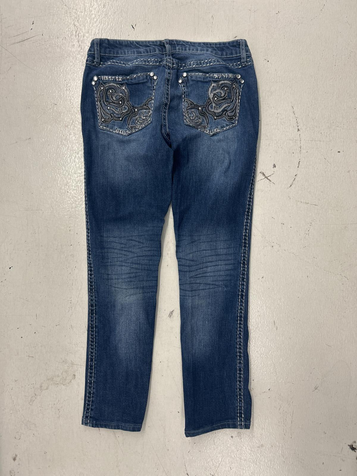 Grunge Y2K Rock Distressed Slim Fit Jeans