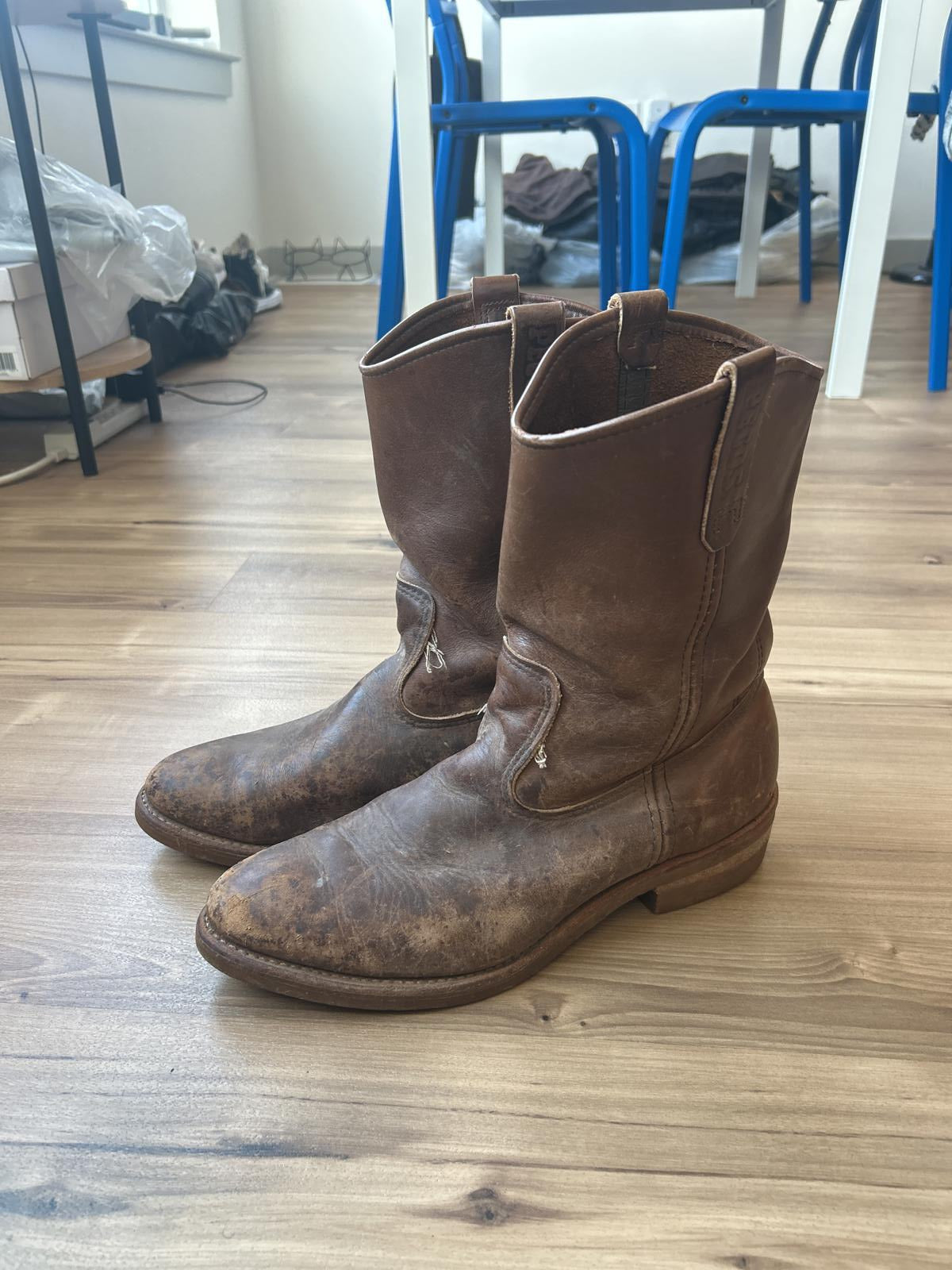 Red Wing Pecos Vintage Leather Cowboy Boots