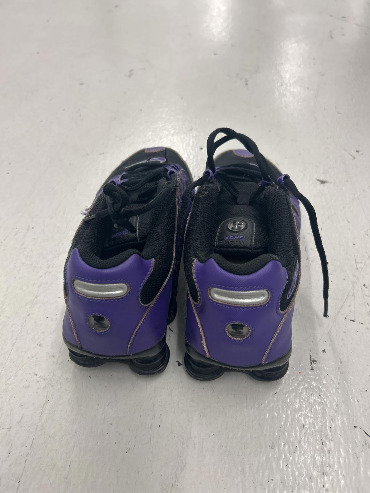 Purple Nike Shox Performance Running Shoes - Purple/Black