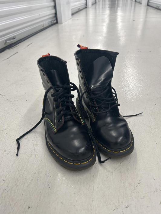 Dr. Martens 1460 Pride Black Boots - Size 1 US