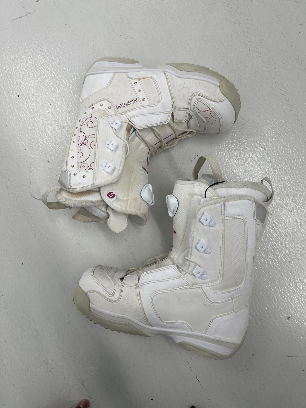 Salomon White Snowboard Boots