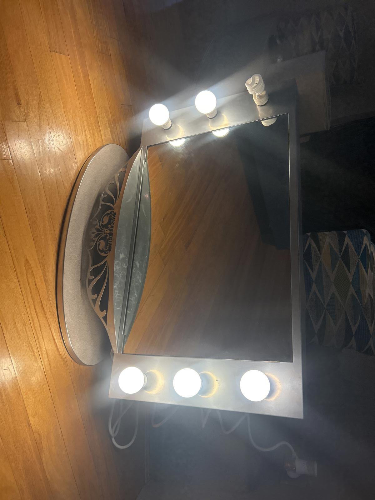 Modern Vanity Girl Mirror with Lights