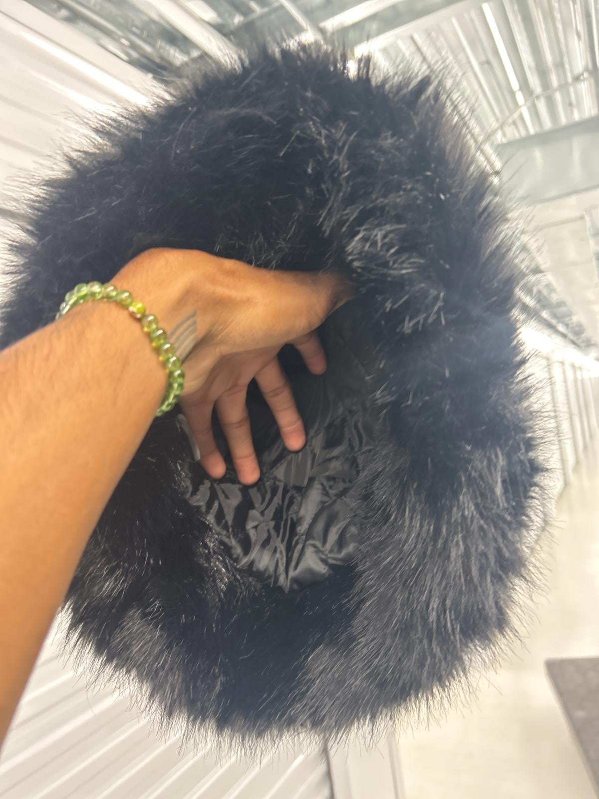 Luxurious Black Faux Fur Hat - Warm Winter Accessory