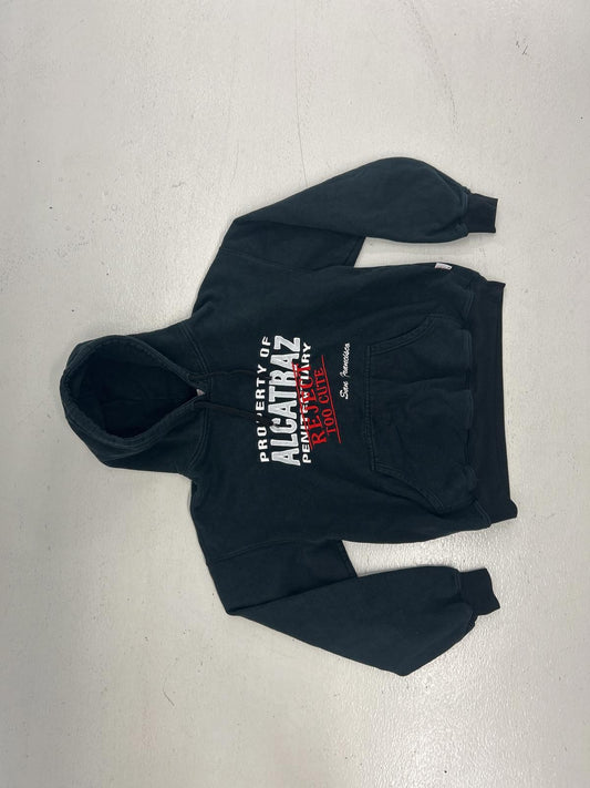 Women's Alcatraz Funny Hoodie - Gray, Size M