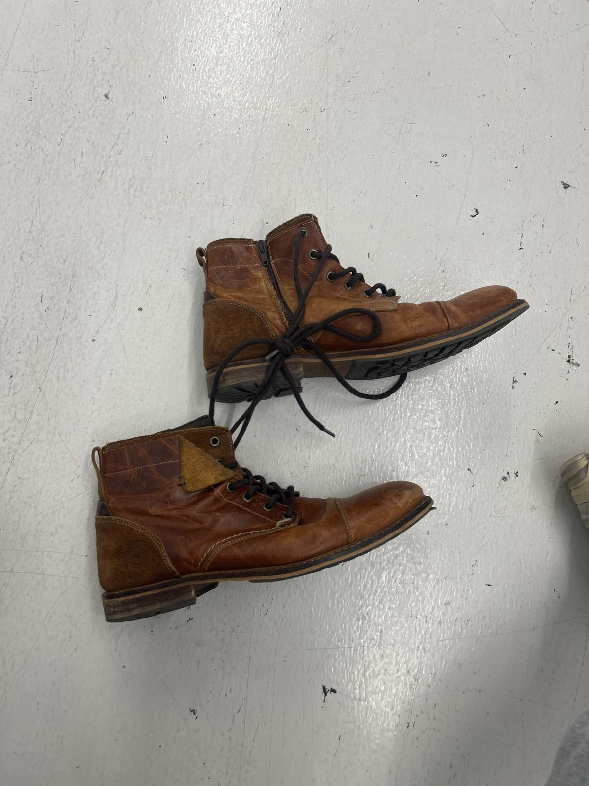 Handcrafted Brown Leather Lace-Up Boots