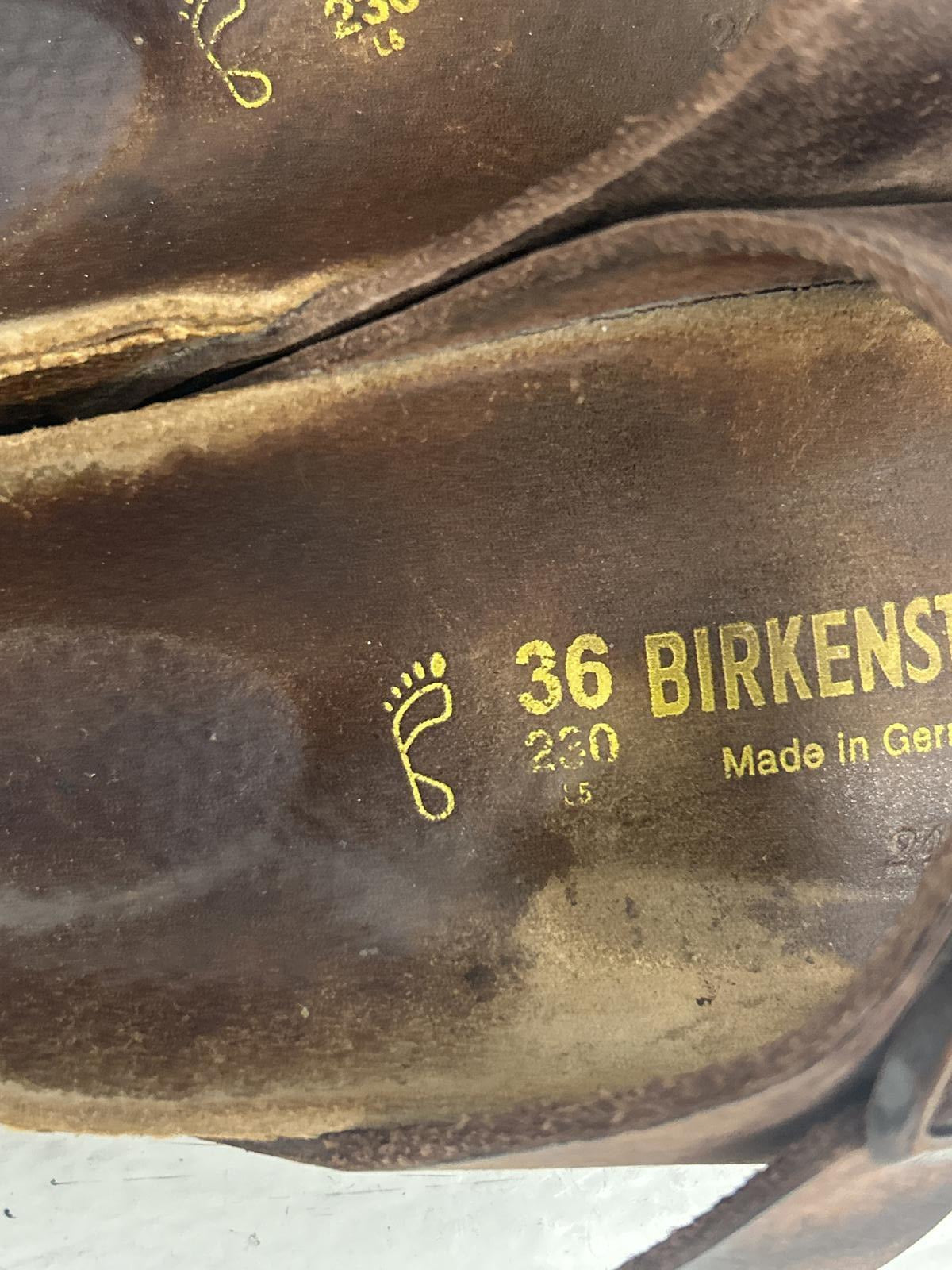 Birkenstock Brown Leather Sandals - Size 36