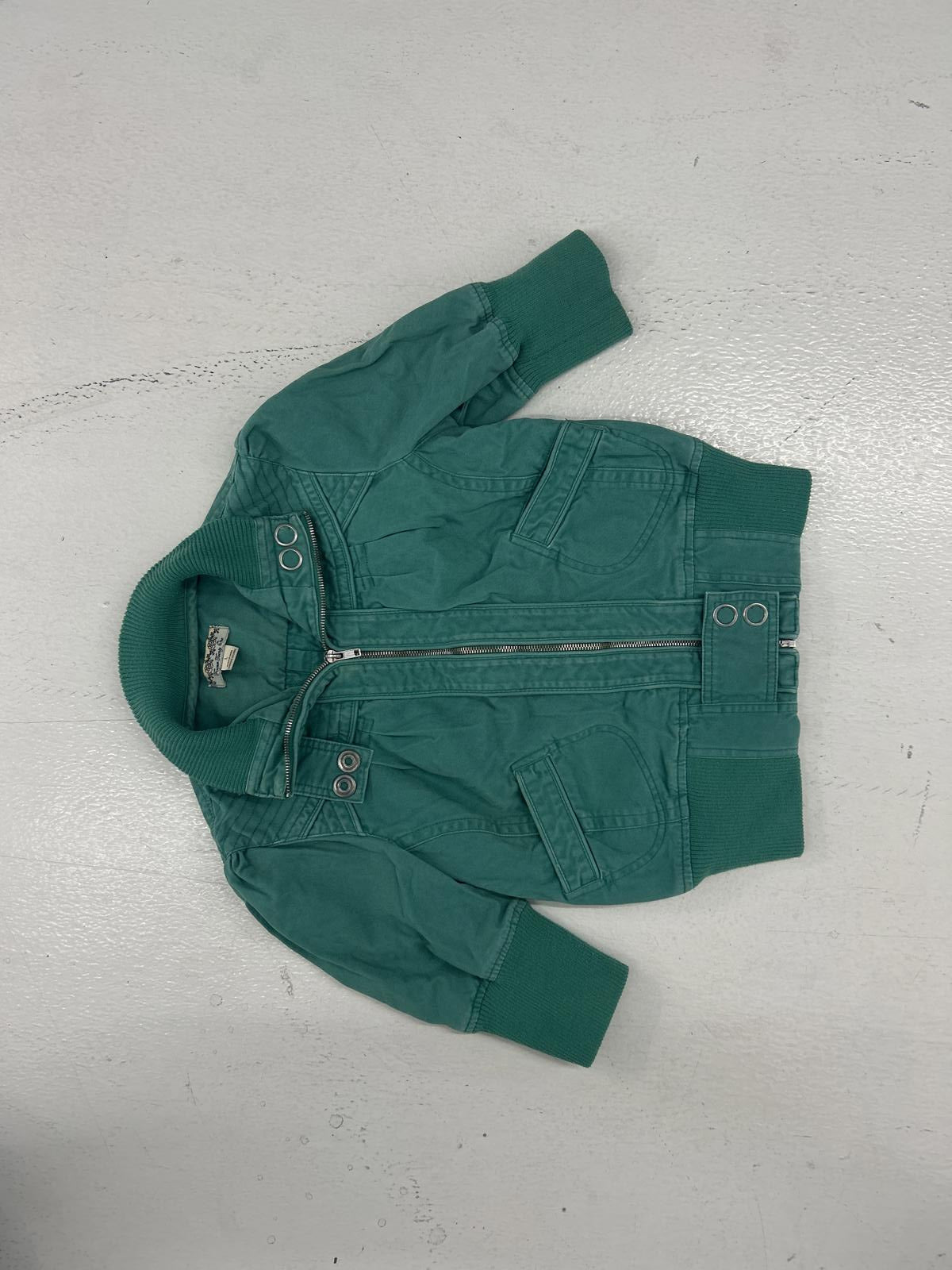 Stylish Green Denim Jacket for Kids