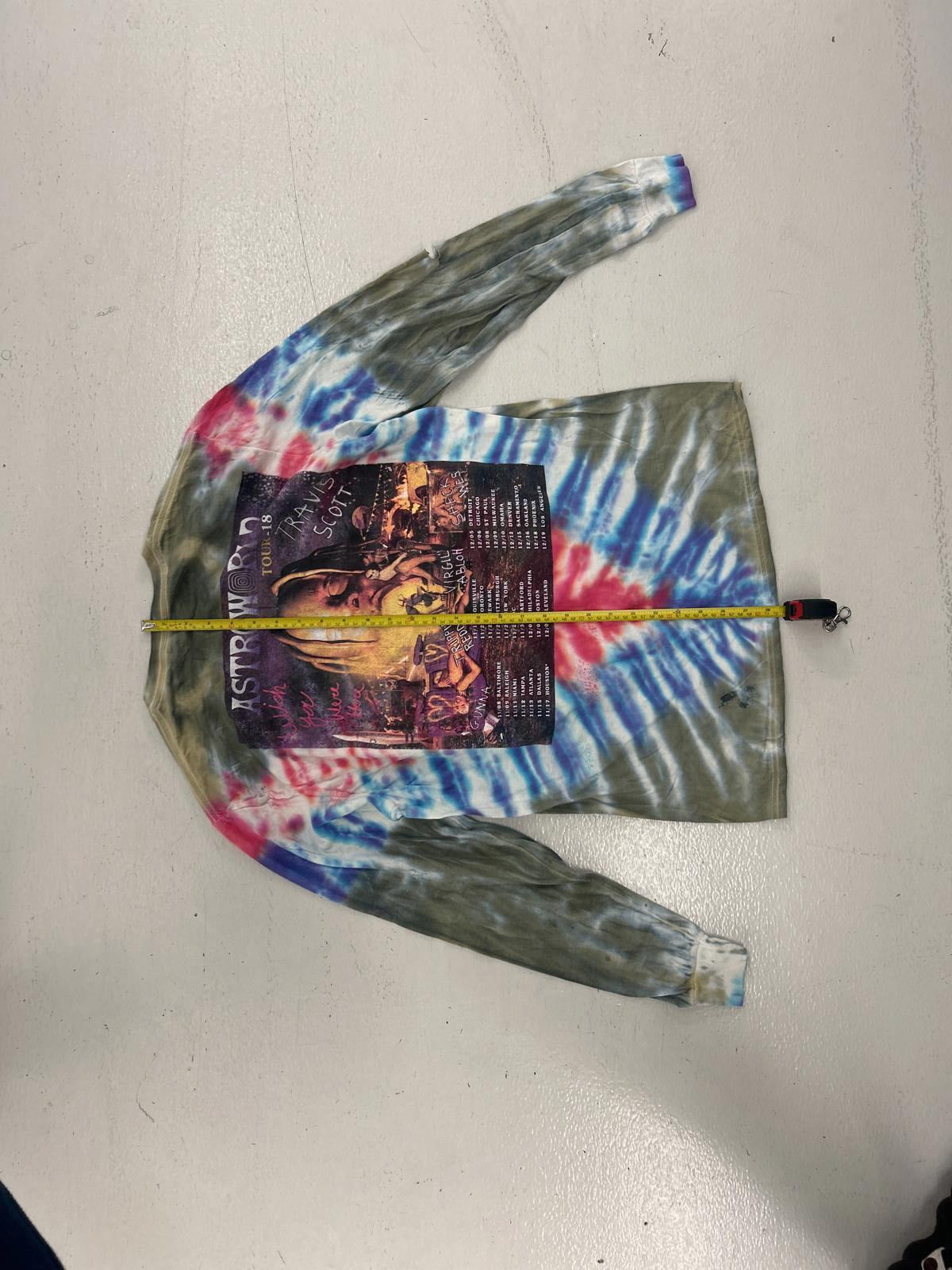 Vintage Tie-Dye Long Sleeve T-Shirt - Astroworld Tour