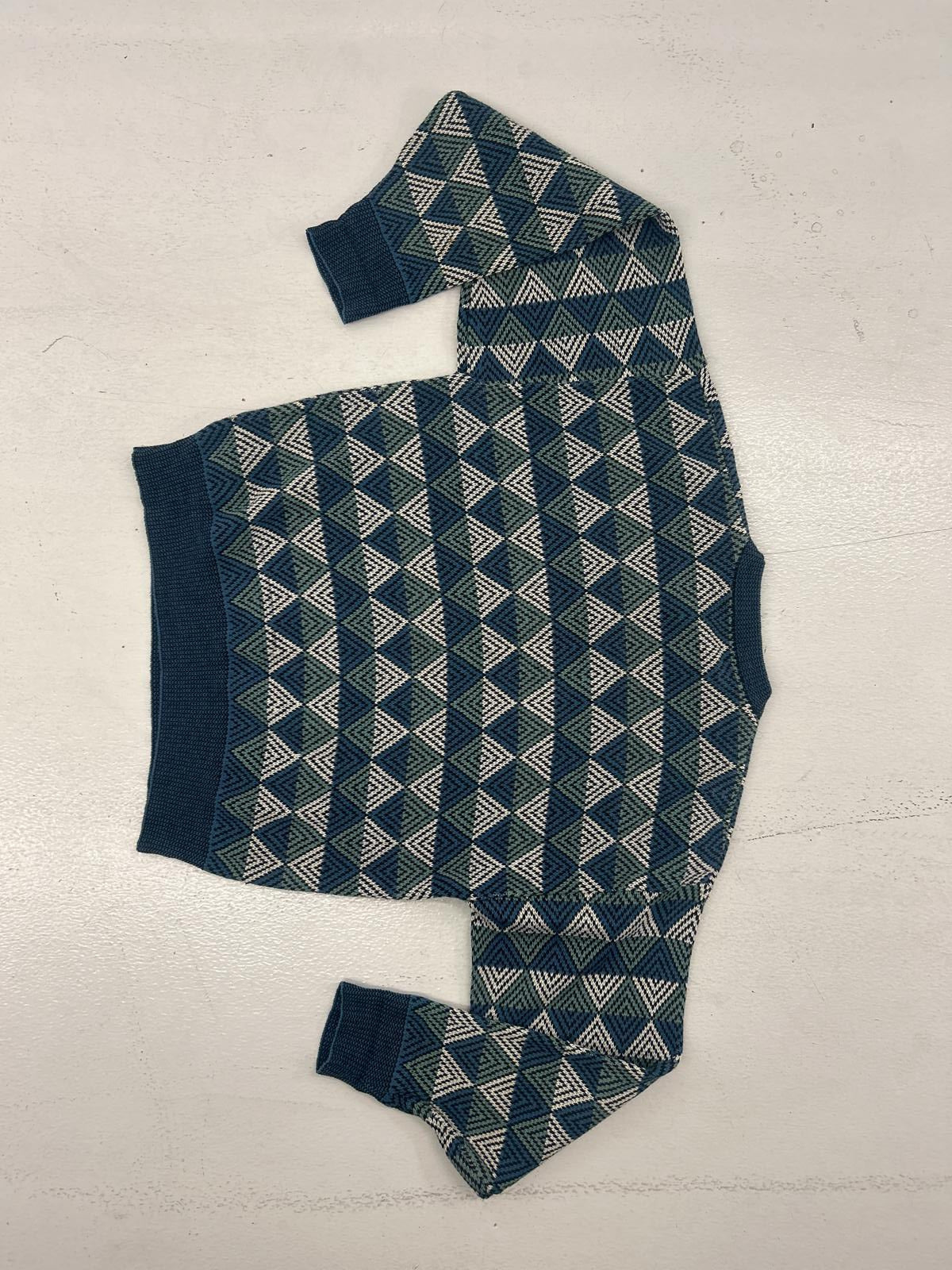 Stylish Geometric Pattern Crewneck Sweater