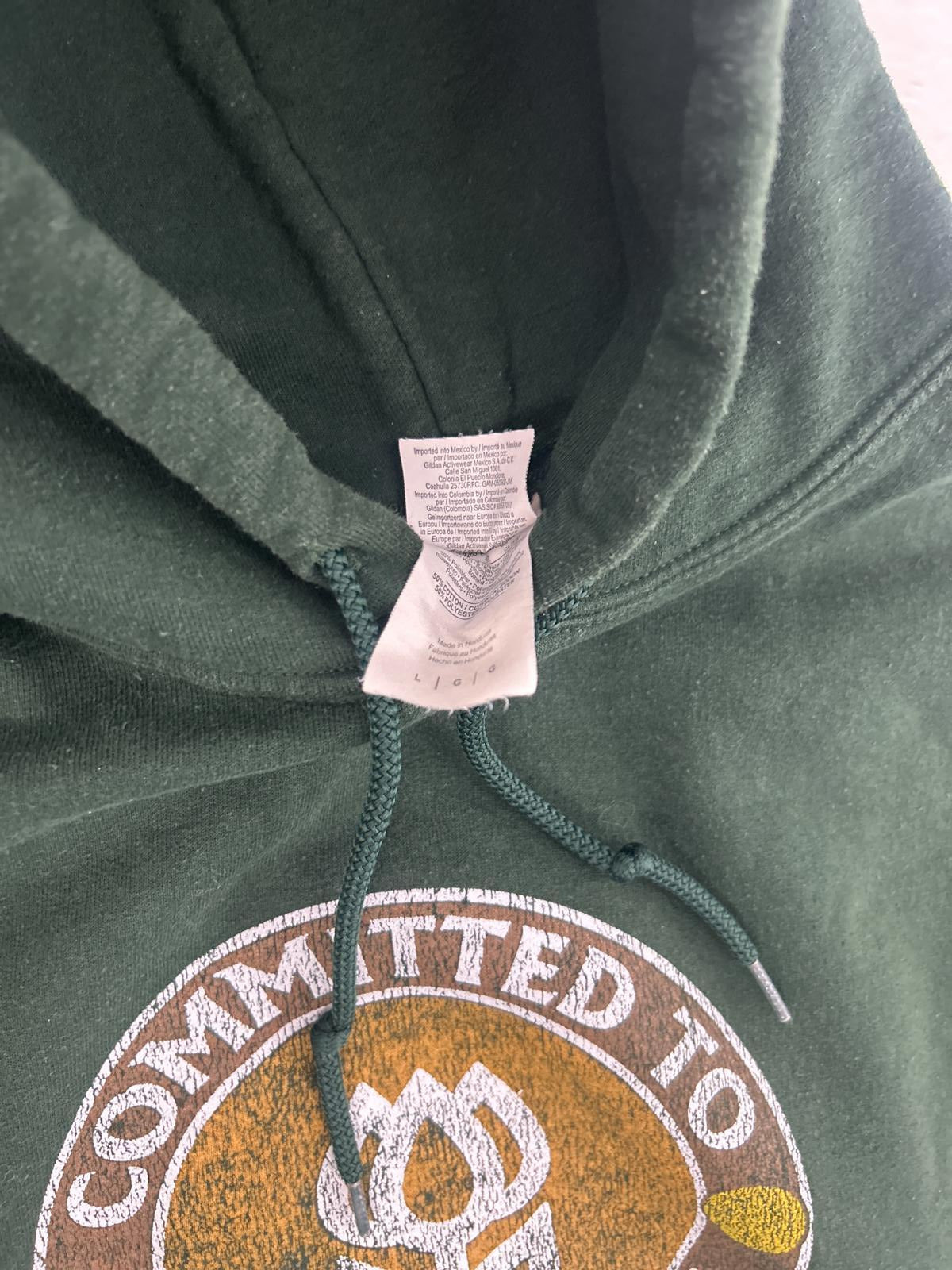 Cozy Green Zip-Up Hoodie - Committed To Quality