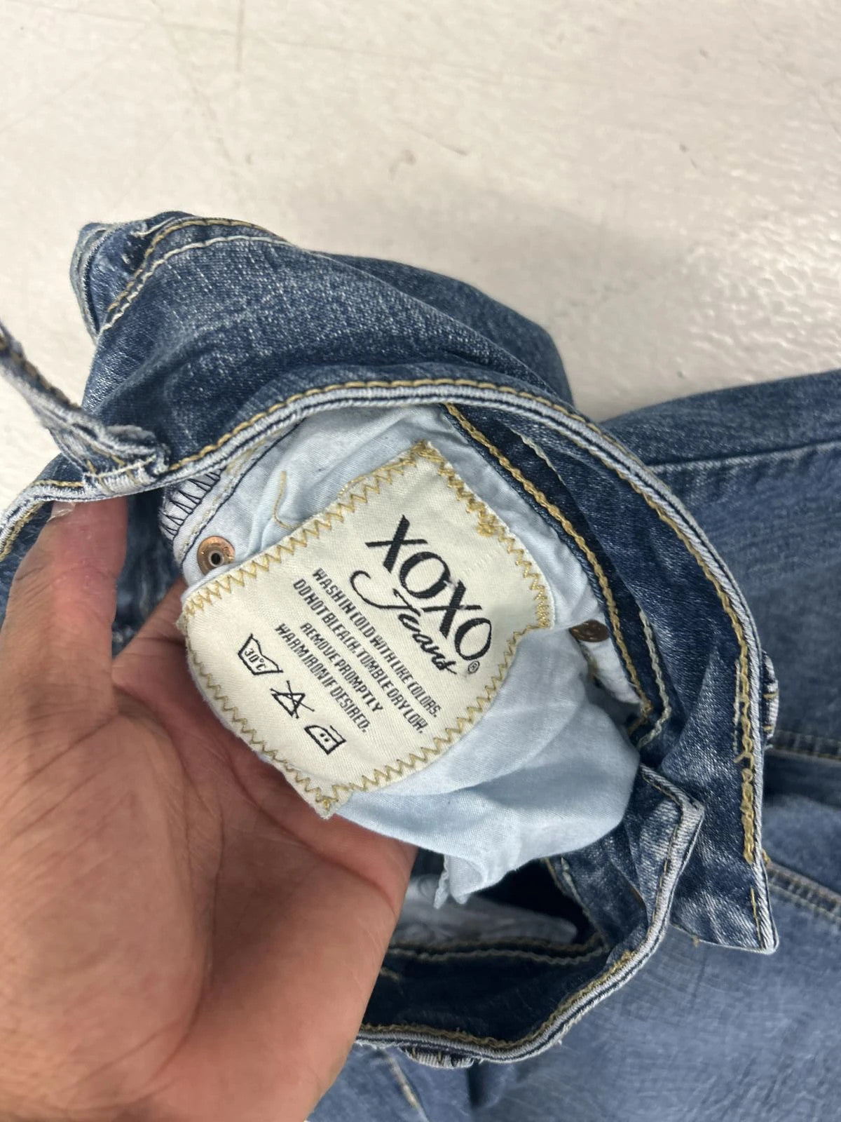 Xoxo Women'S Bootcut Jeans With Unique Back Pockets