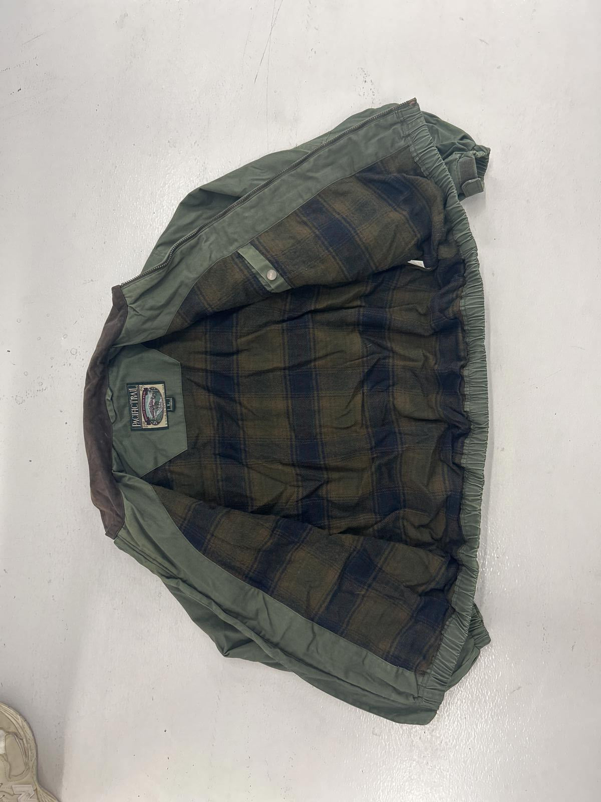 Pacific Trail Men's Bomber Jacket - Vintage Style Green