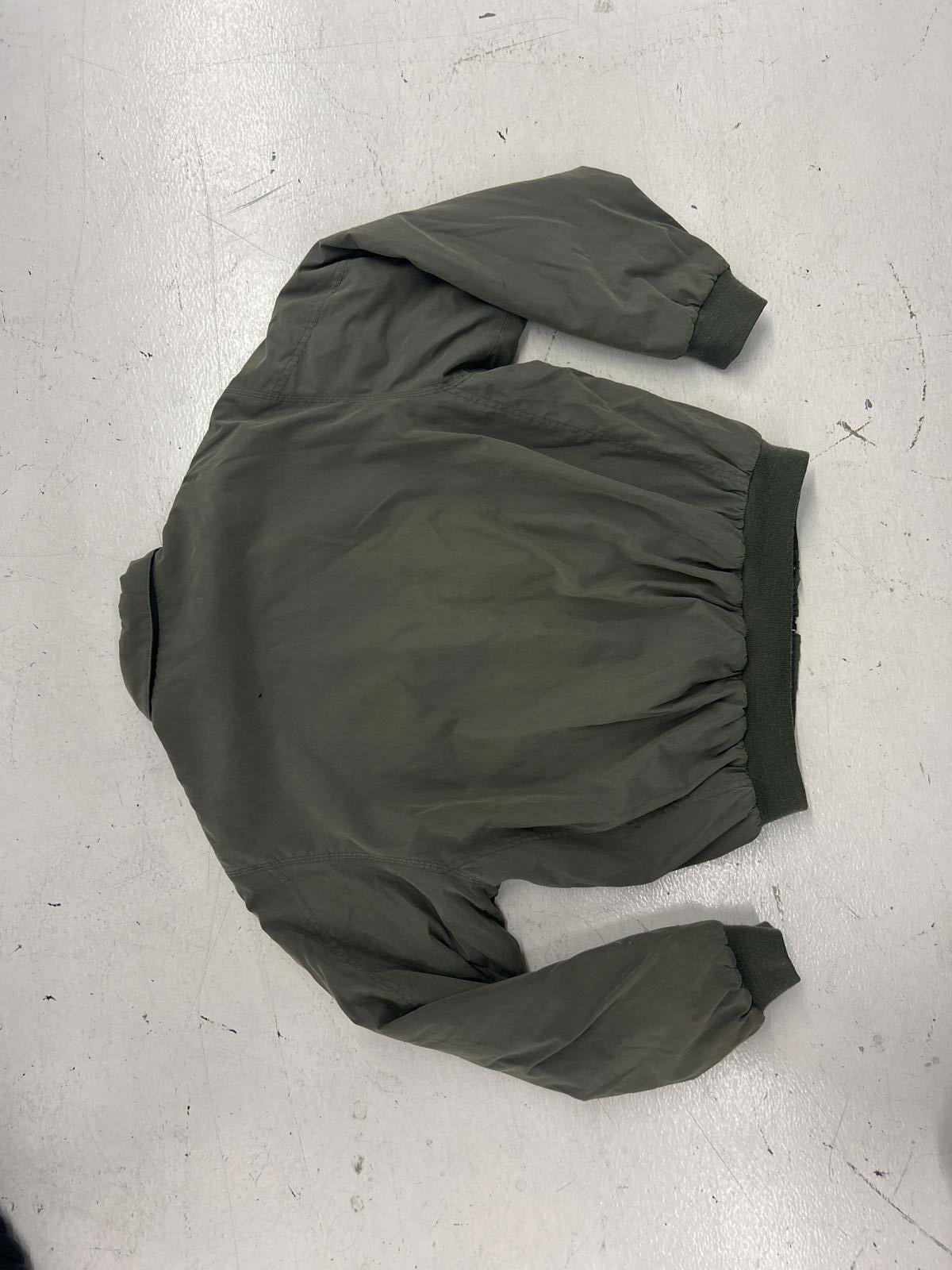 Alaska Lightweight Grey Minimal Bomber Jacket