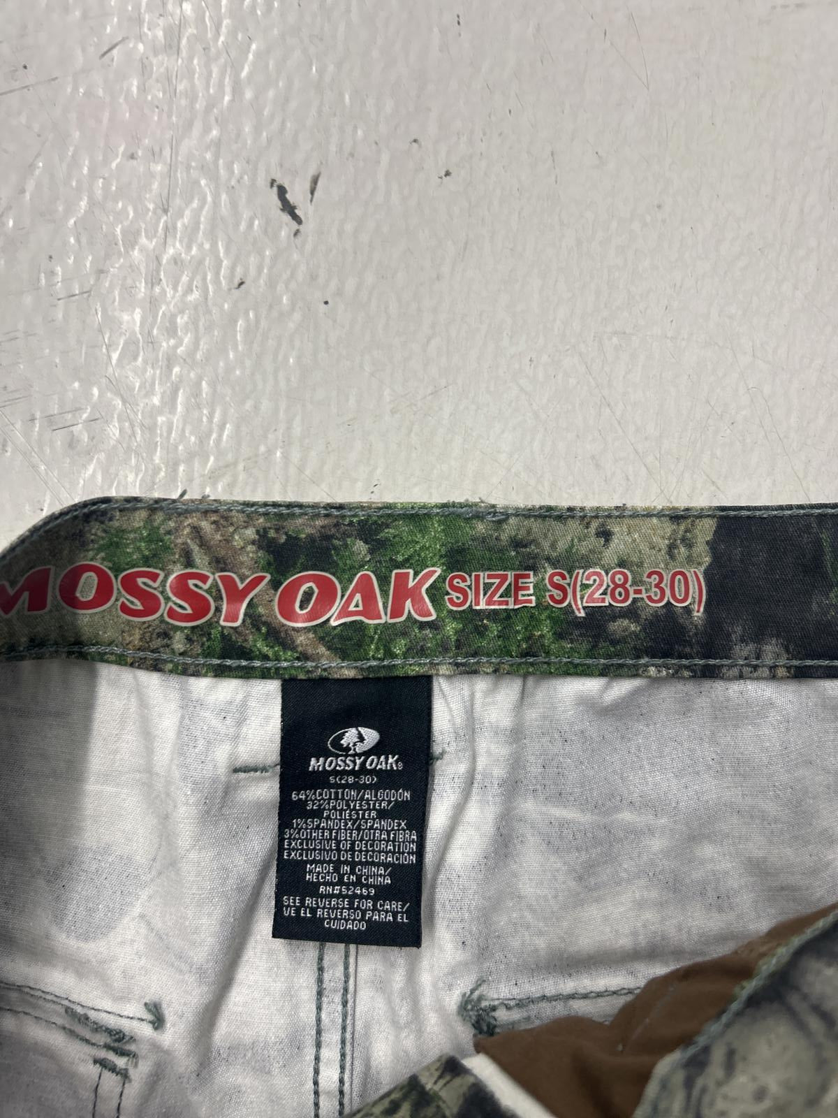 Mossy Oak Camouflage Cargo Pants - Size S (28-30)