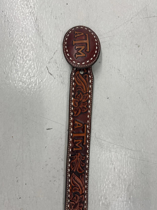 Vintage Texas A&M Handcrafted Leather Belt