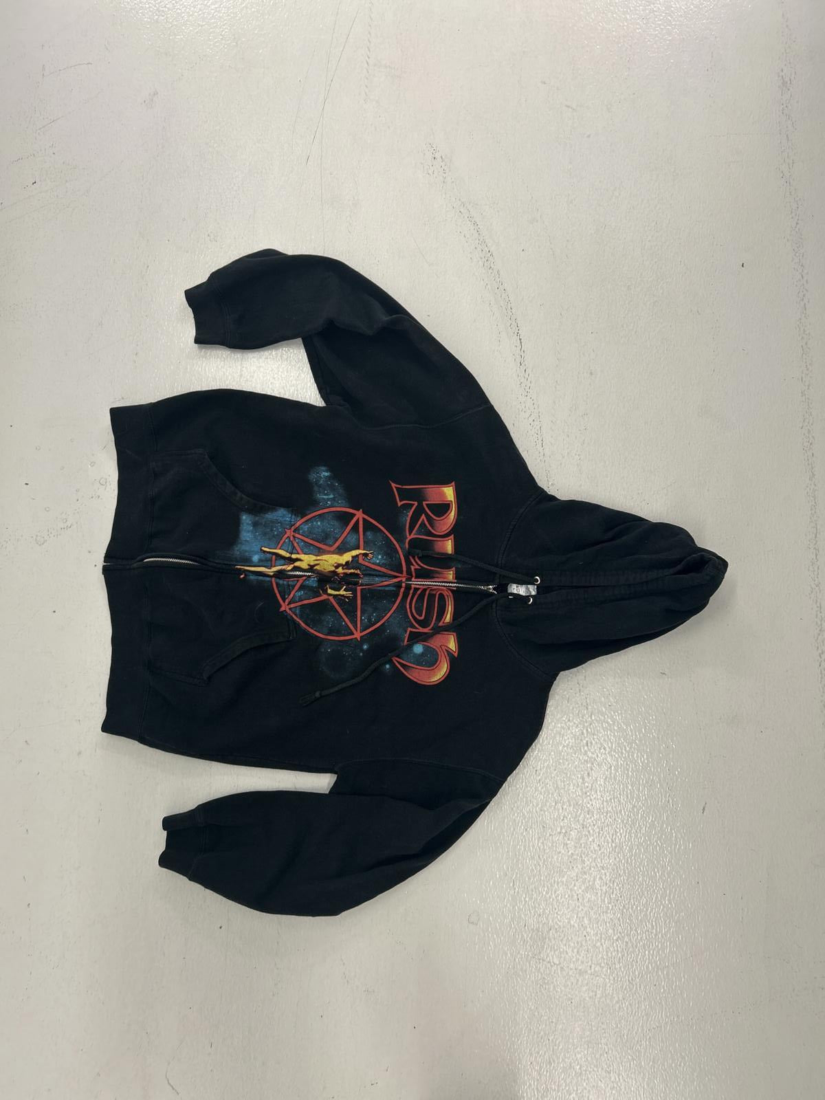 Rush Graphic Zip-Up Hoodie - Vintage Black