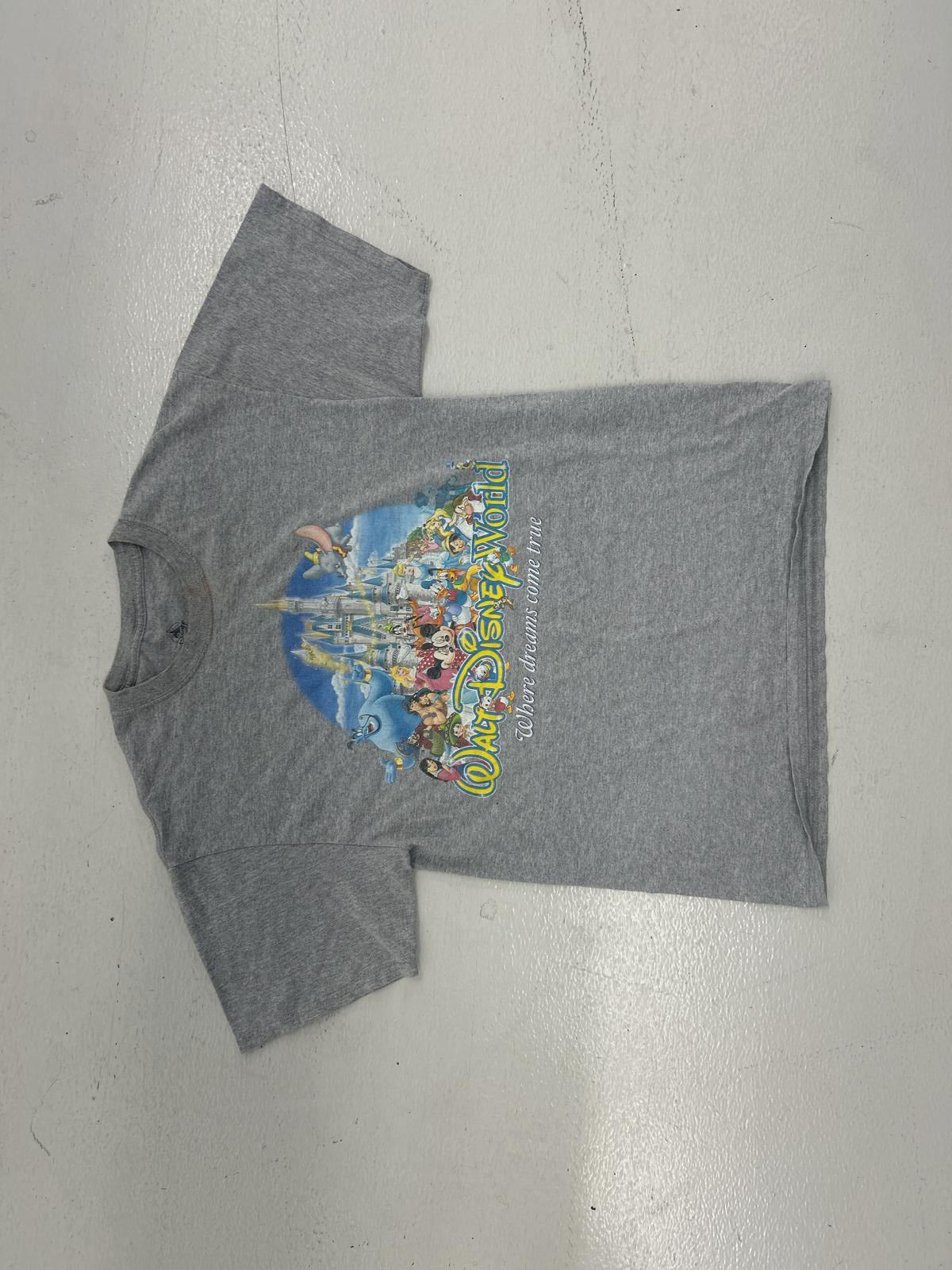 Disney World Graphic T-Shirt - Gray - Size Medium