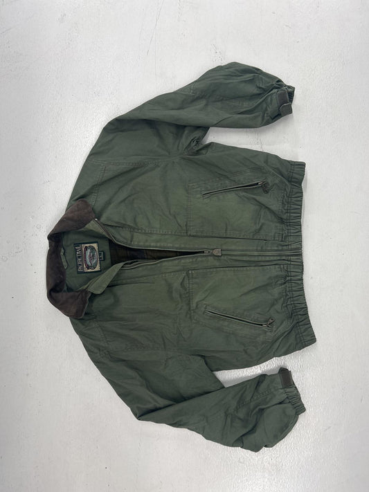 Pacific Trail Men's Bomber Jacket - Vintage Style Green