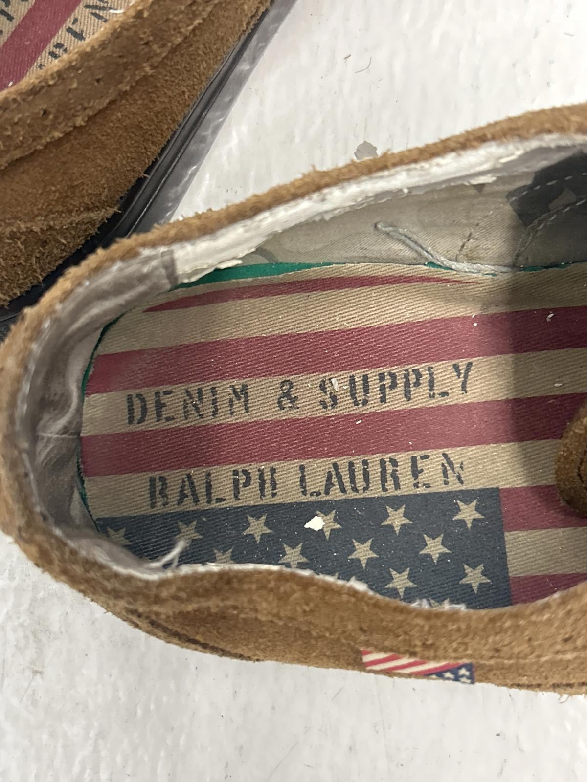 D&S Ralph Lauren Claudio Brown Suede Sneakers - Size 11.5