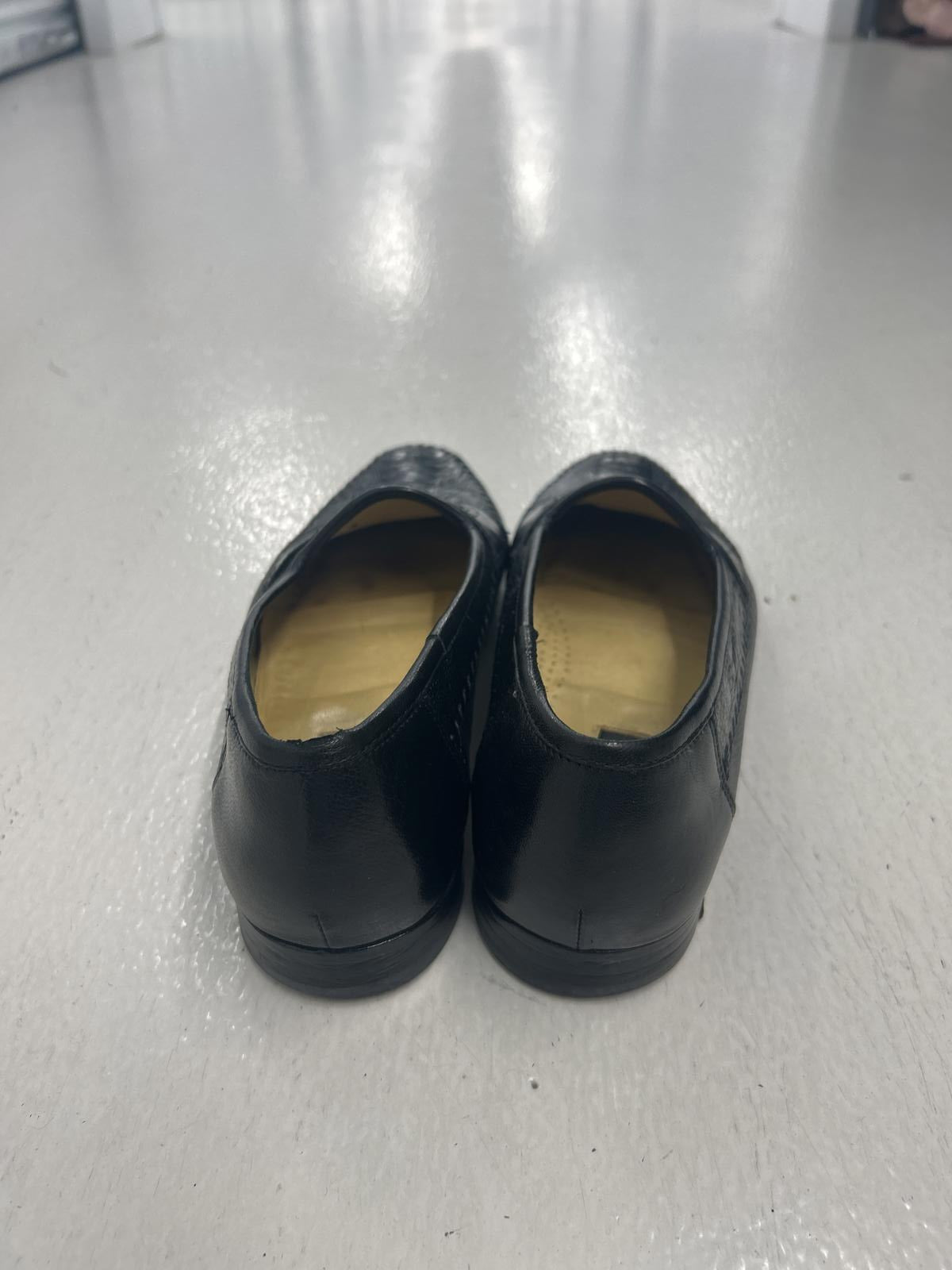 Genuine Ostrich Leather Black Loafers