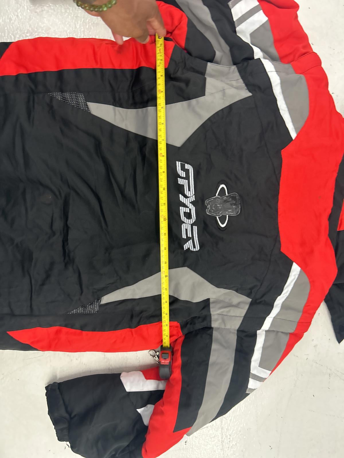 Spyder Red and Black Windbreaker Ski Jacket