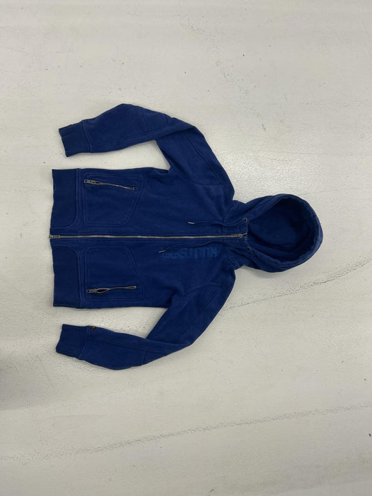 Heavy Blue Zip-Up Hoodie - Perfect for Layering