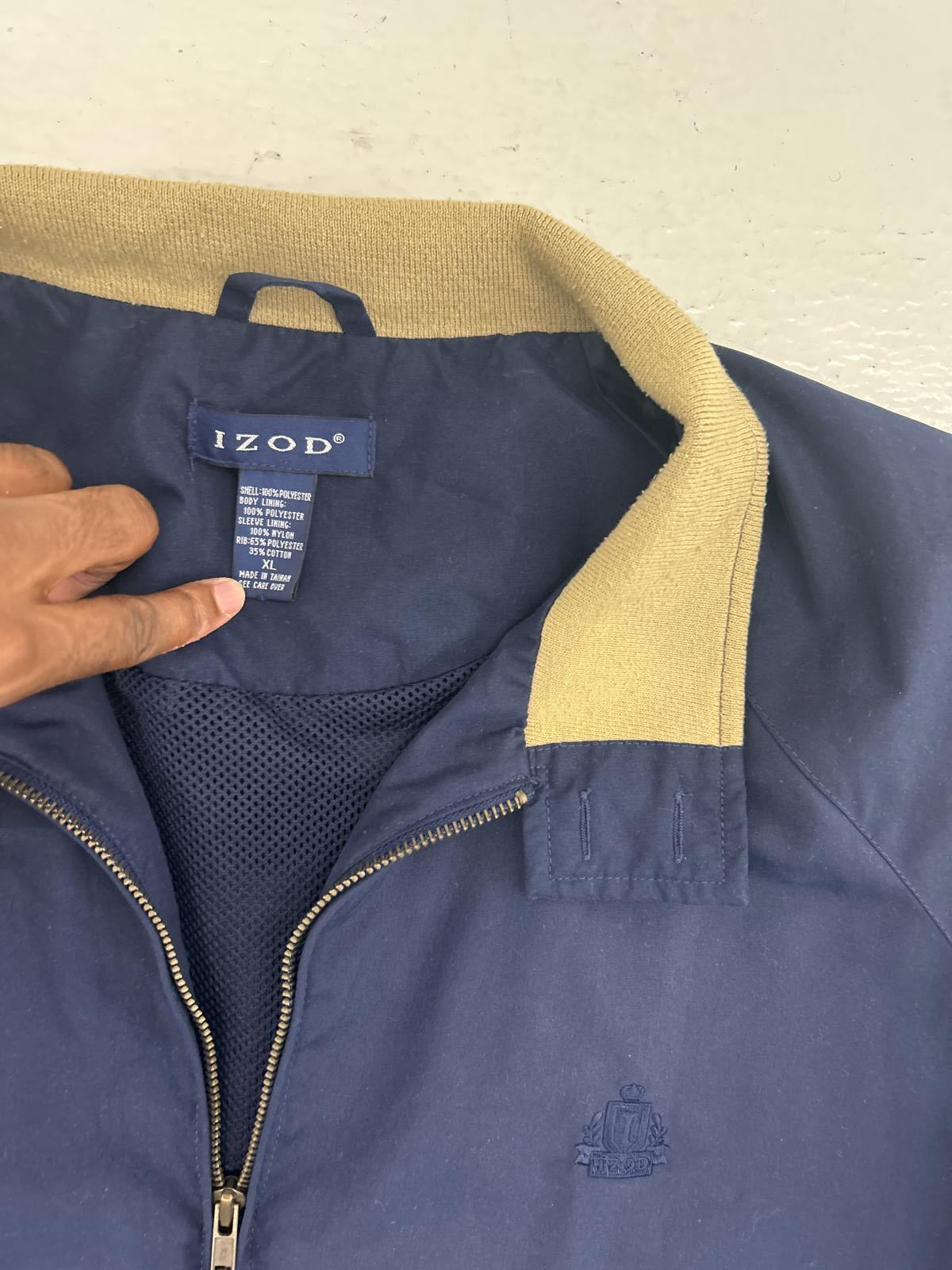 IZOD Men's Vintage Navy Blue Truck Jacket