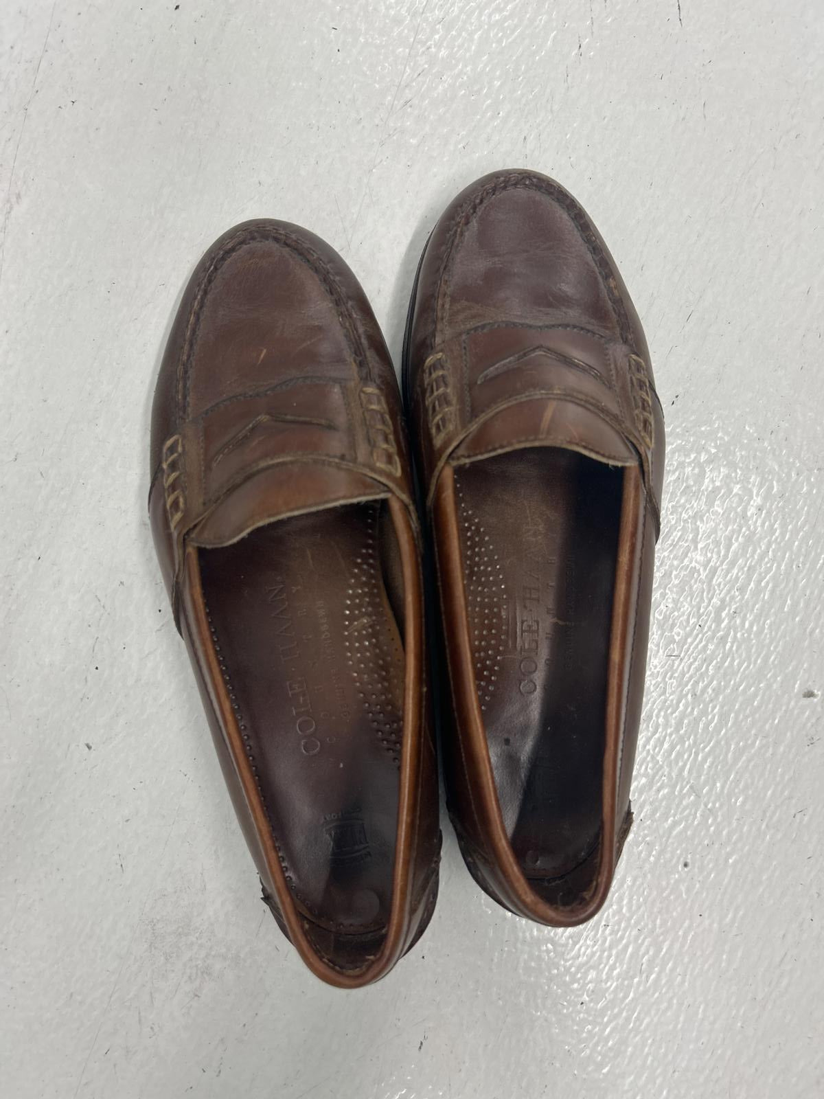 Cole Haan Brown Leather Loafers - Men's Dress Shoes