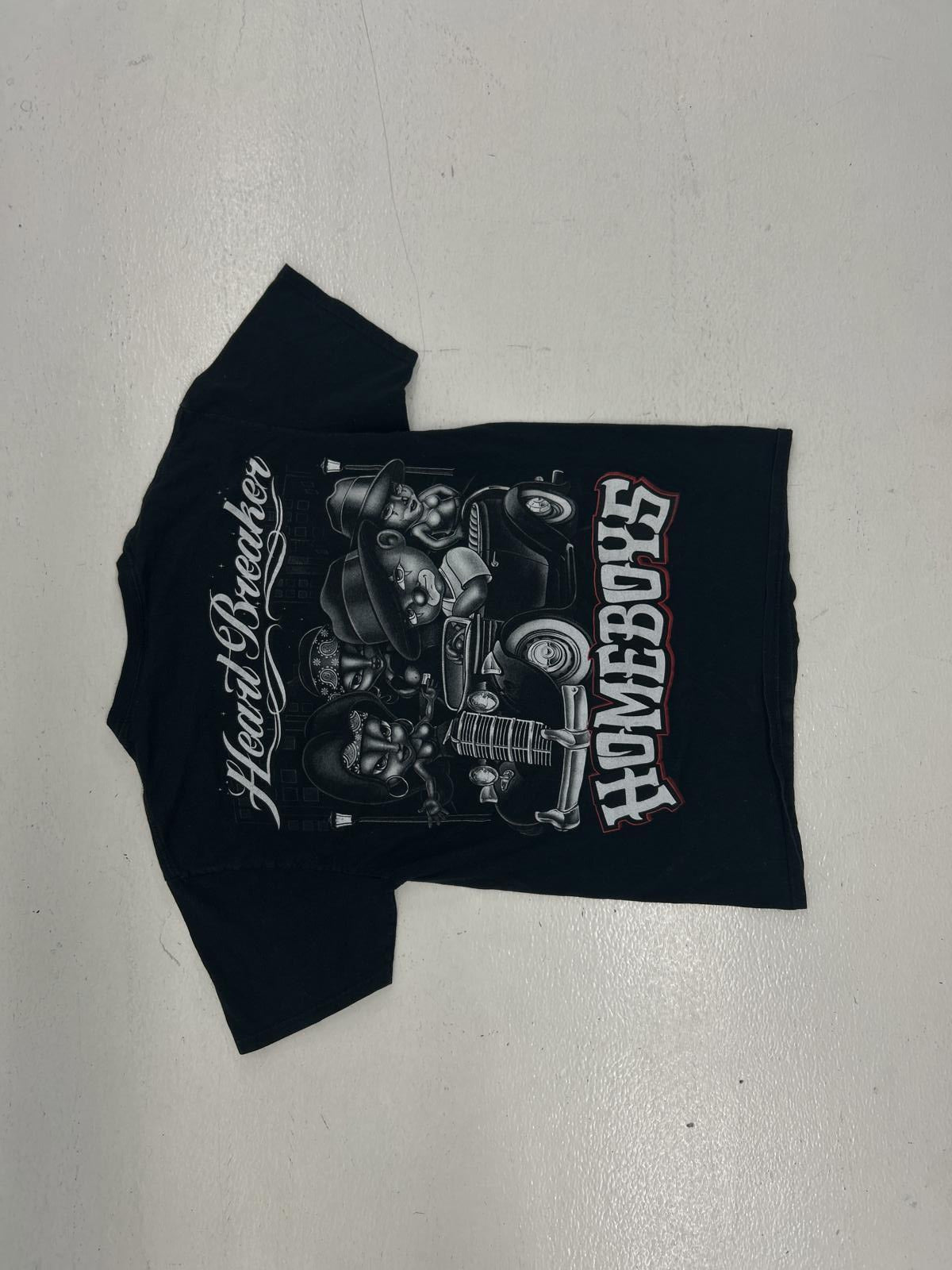 Heartbreaker & Homeboys Graphic Tee - Vintage Black T-Shirt