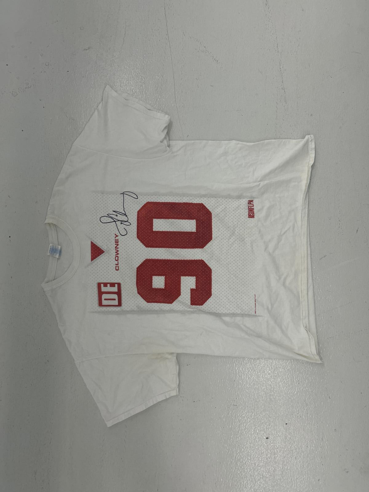 Printed Autograph Jadeveon Clowney White Jersey T-Shirt