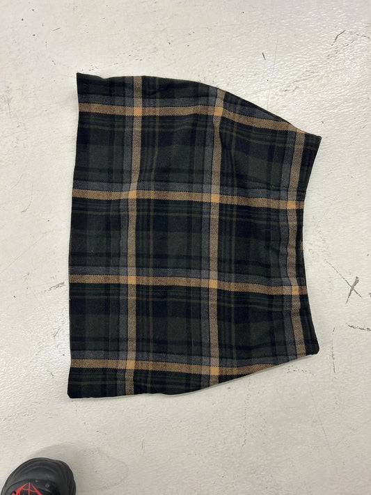 Classic Plaid A-Line Skirt