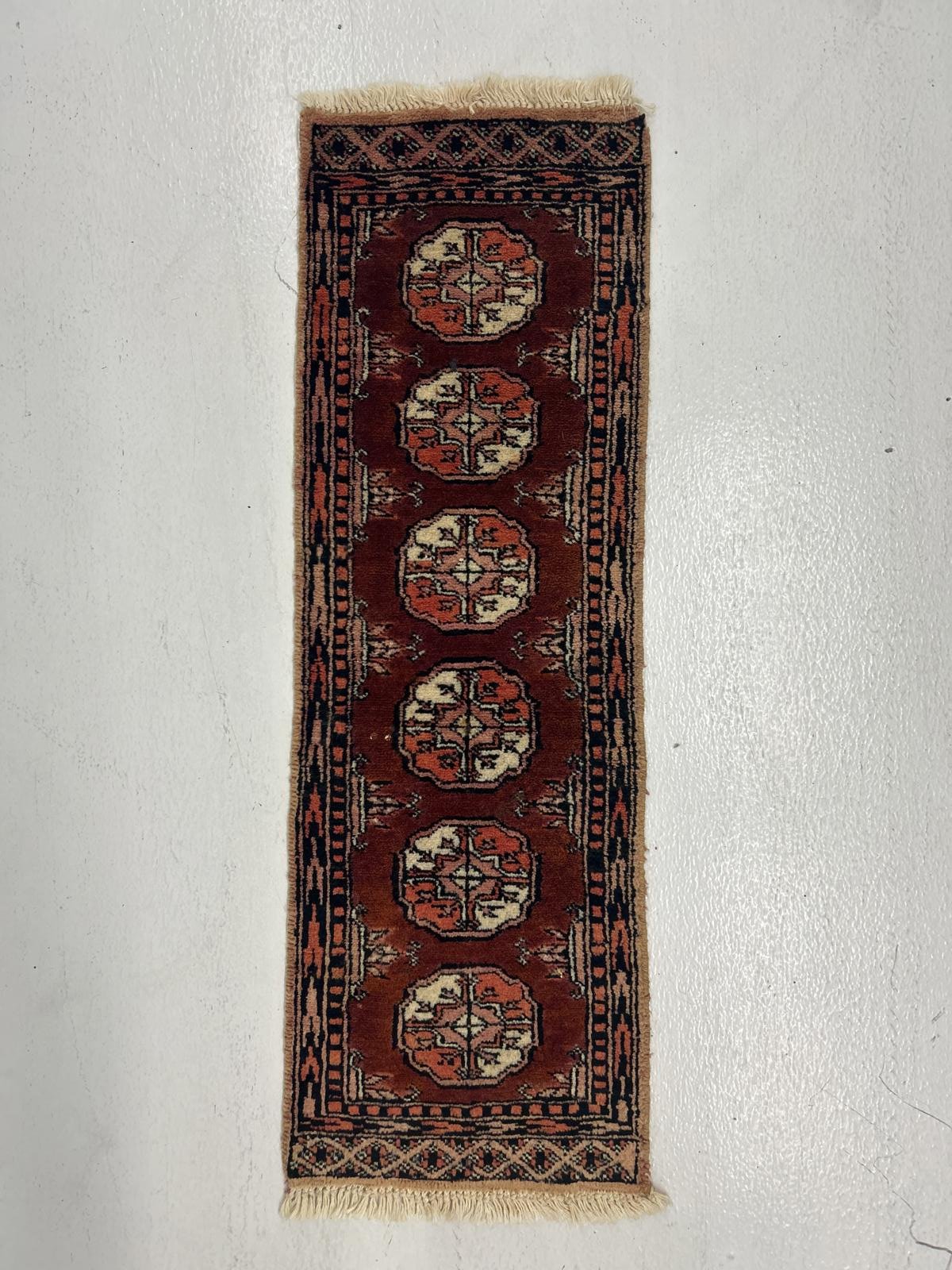 Handwoven Oriental Runner Rug with Intricate Patterns