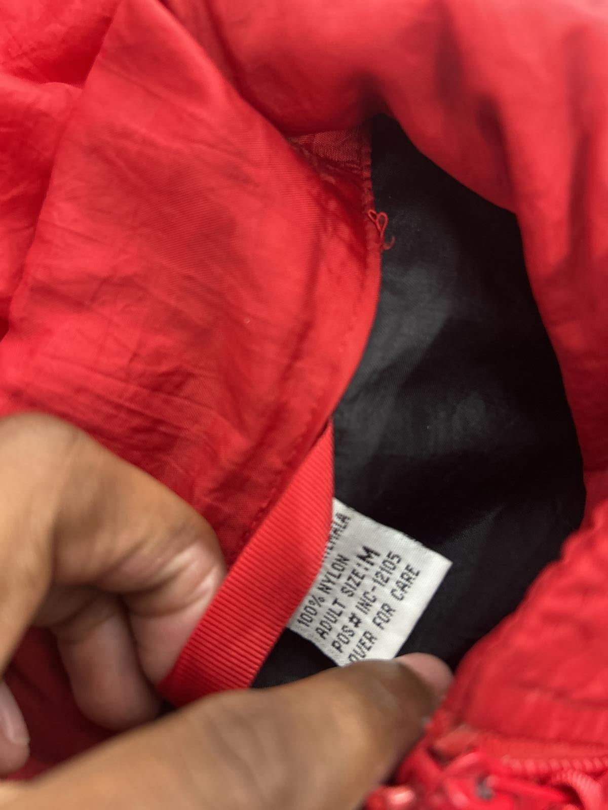 Lightweight Hooded Anorak Jacket - Black & Red