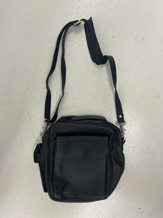 Wilson Leather Full Stylish Black Crossbody Bag