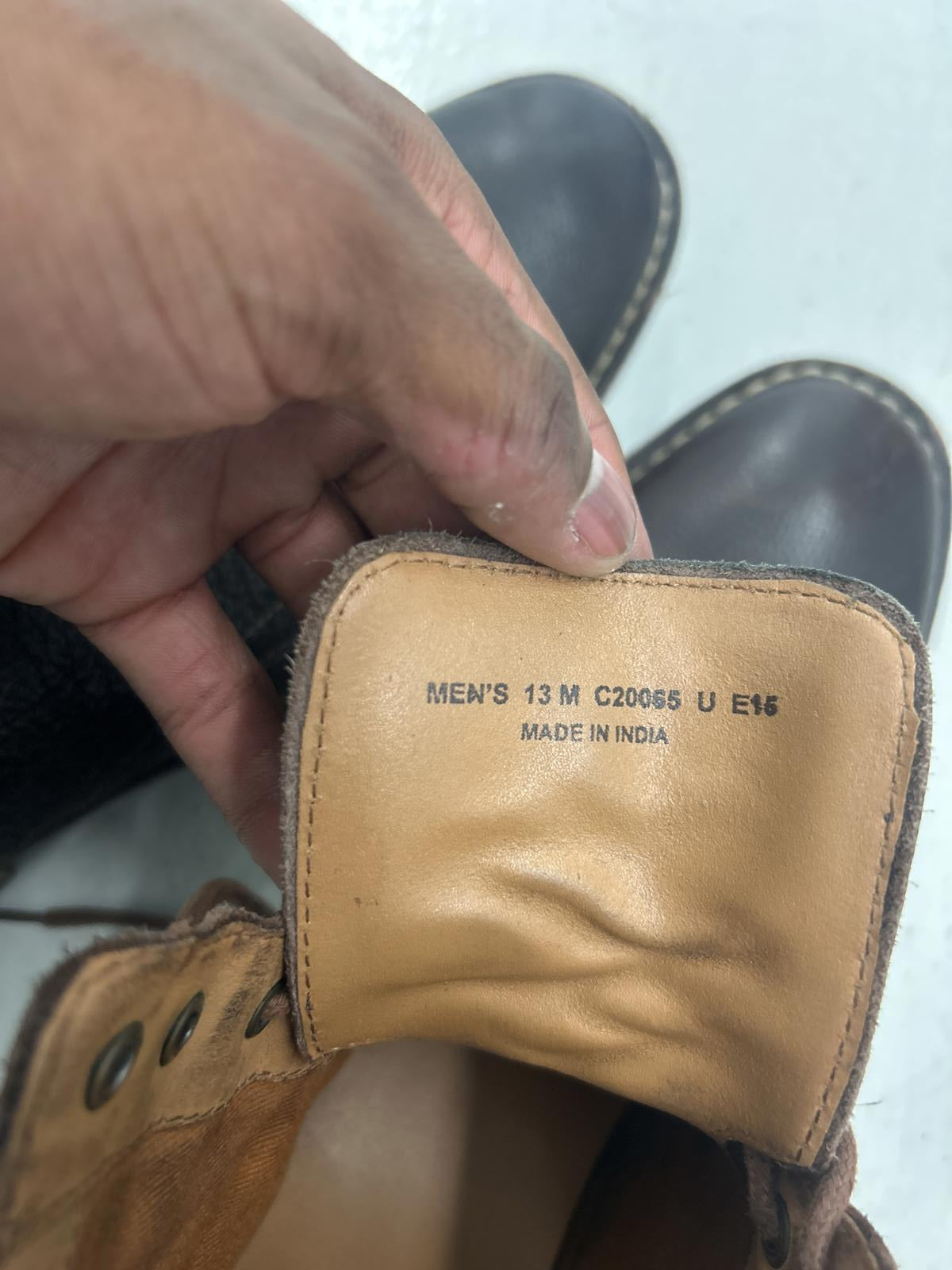 Cole Haan Brown Leather Lace-Up Boots