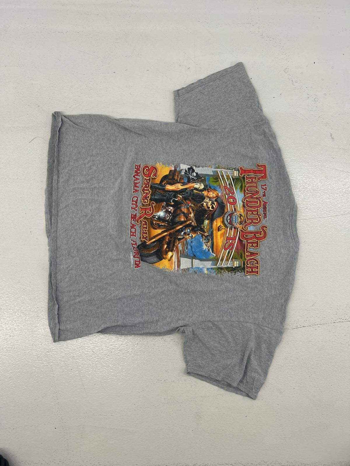 Vintage Thunder Beach T-Shirt - Motorcycle Rally Graphic Tee