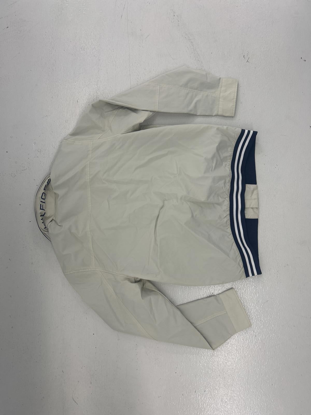 Tommy Hilfiger Casual Nylon Jacket - Cream with Navy Stripes