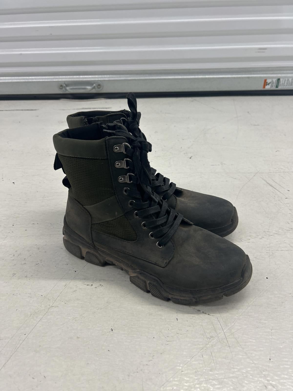 INC Tactical Combat Boots with Zipper - Olive Drab