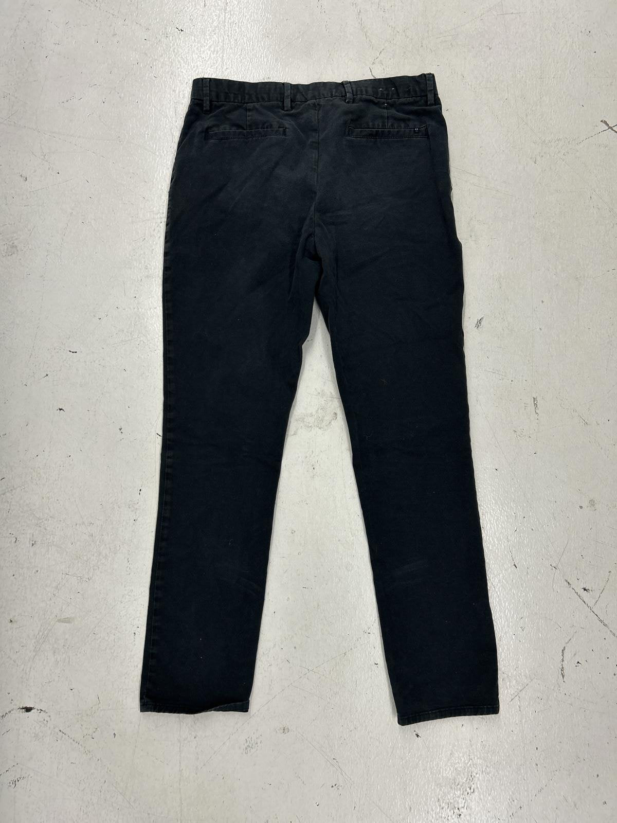 AllSaints Black Slim-Fit Pants for Versatile Wardrobe