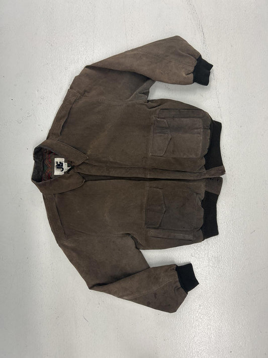 Vintage Brown Jacket with Unique Inner Lining